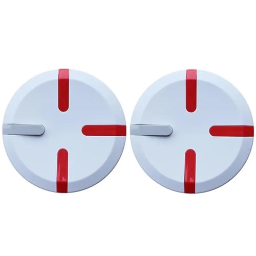 Jodriva Dekorative Radnabenabdeckung, for Xiaomi, 9, for Ninebot, for Mini, Pro Balance Elektroroller Radnabenabdeckung Zubehör Radabdeckung für Elektroroller(2pcs White)