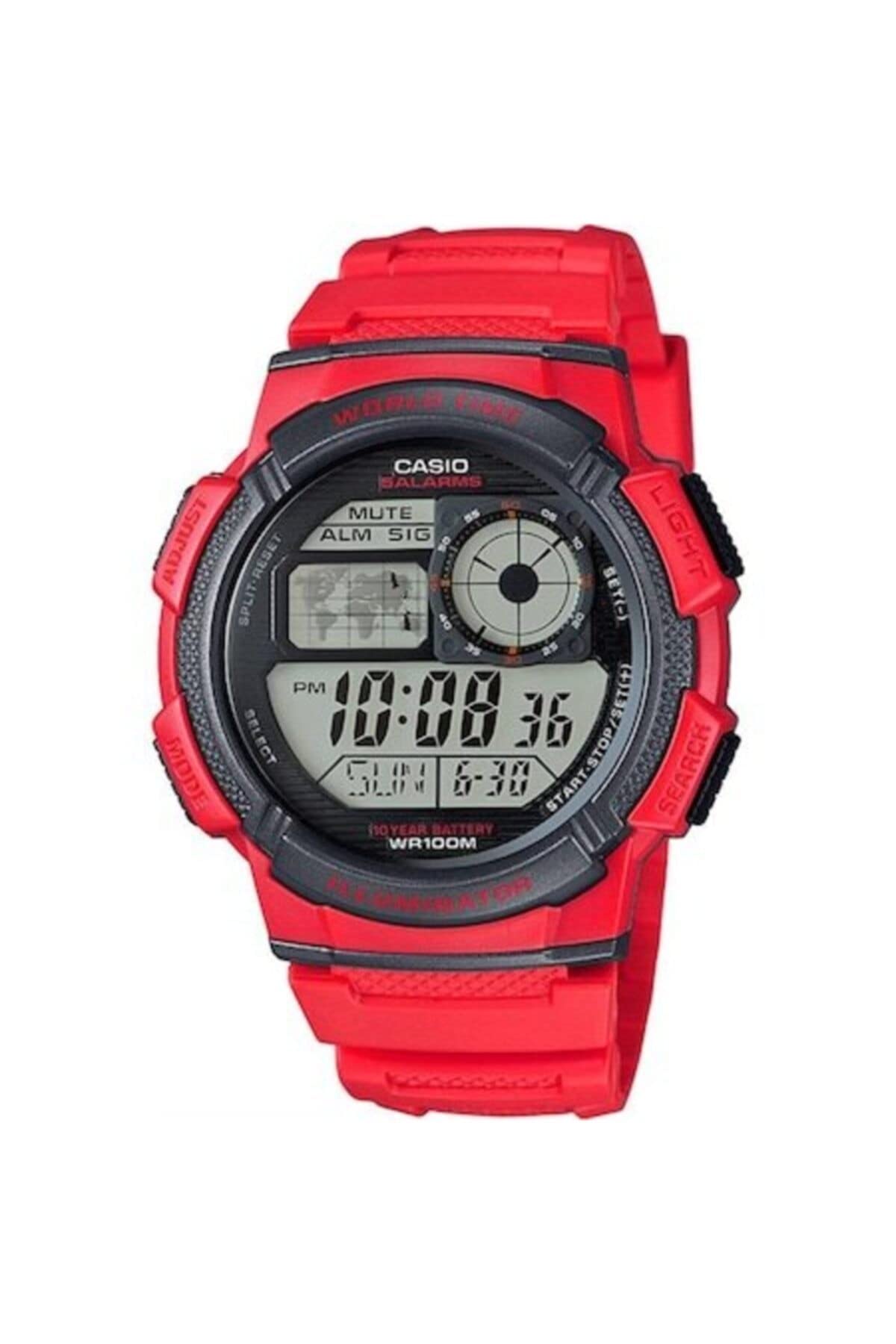 CASIO Herren Digital Quarz (Japanisch) Uhr mit Kunststoff Armband AE-1000W-4A