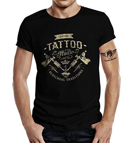 T-Shirt für Männer mit Tattoo: Oldschool Traditions-XXXXL