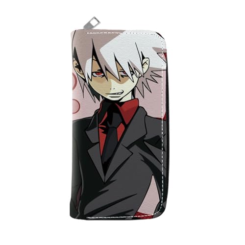 RYNDEX So-ul Eat-er Anime Geldbörse, Lustig Süß Spaß Card Holder Wallet, Mädchen Geldtasche mit Münzfach und Geldscheinfach(Color:Multicolor 9)