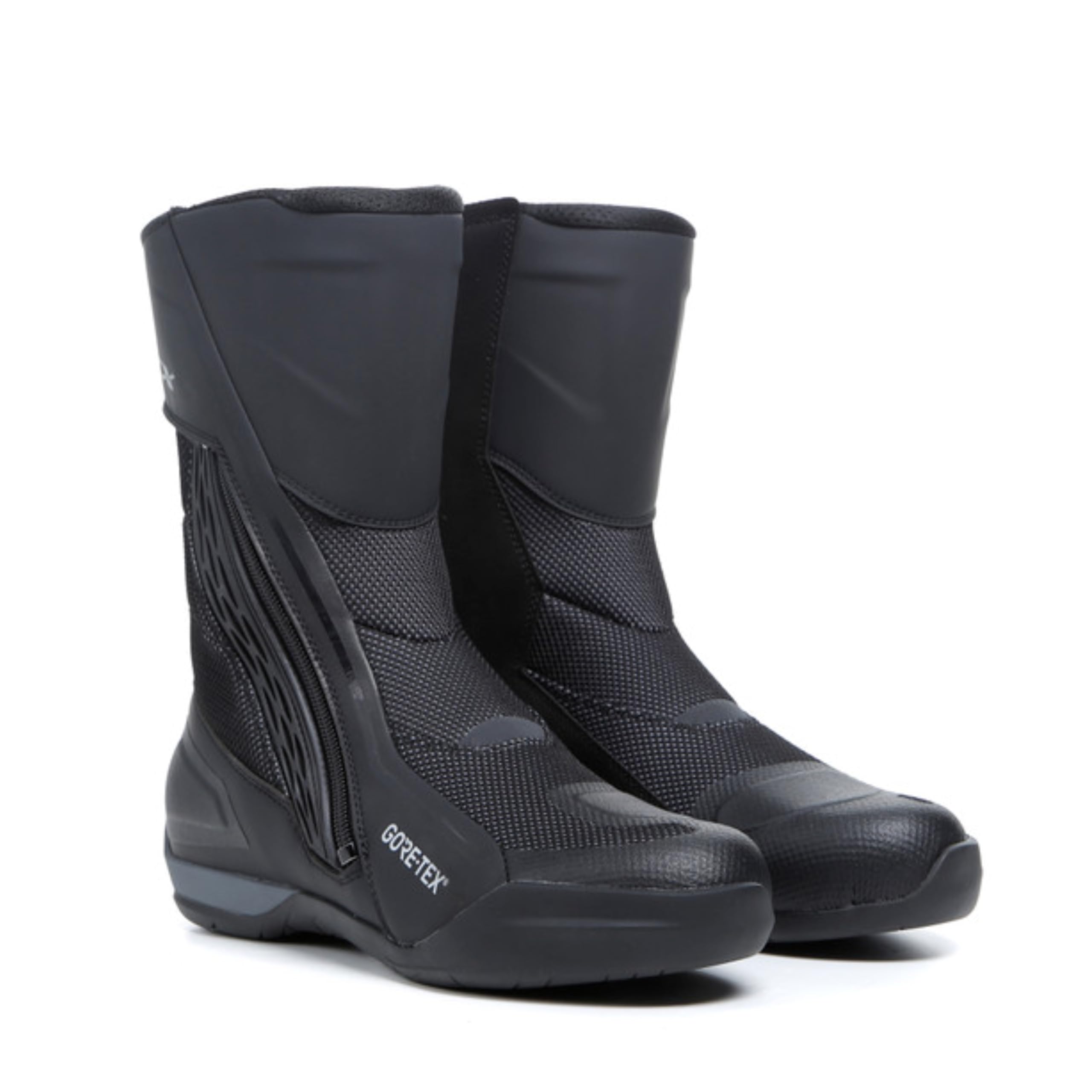 TCX - Airtech 3 GTX, Herren-Tourenstiefel, Wasserdichte Motorradstiefel mit Gore-Tex Membrane, Atmungsaktives Obermaterial aus Stoff und Mikrofaser, Reißverschluss und Klettverschluss, Schwarz