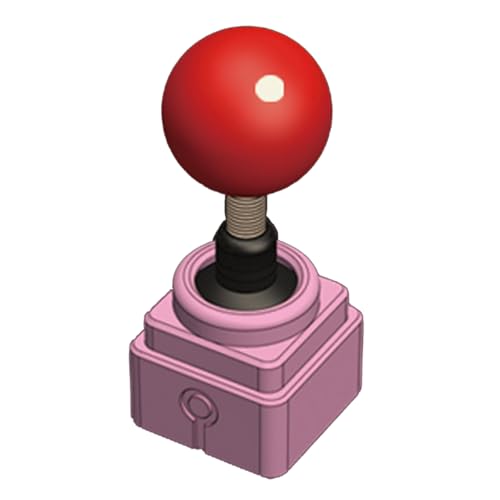 Qsvbeeqj Retro-Tastenkappe, Gaming-Joystick-Tastenkappen, nostalgisches Gefühl für verschiedene Spiele, verschiedene Farben, stabile ABS-Ausführung, 1 Stück