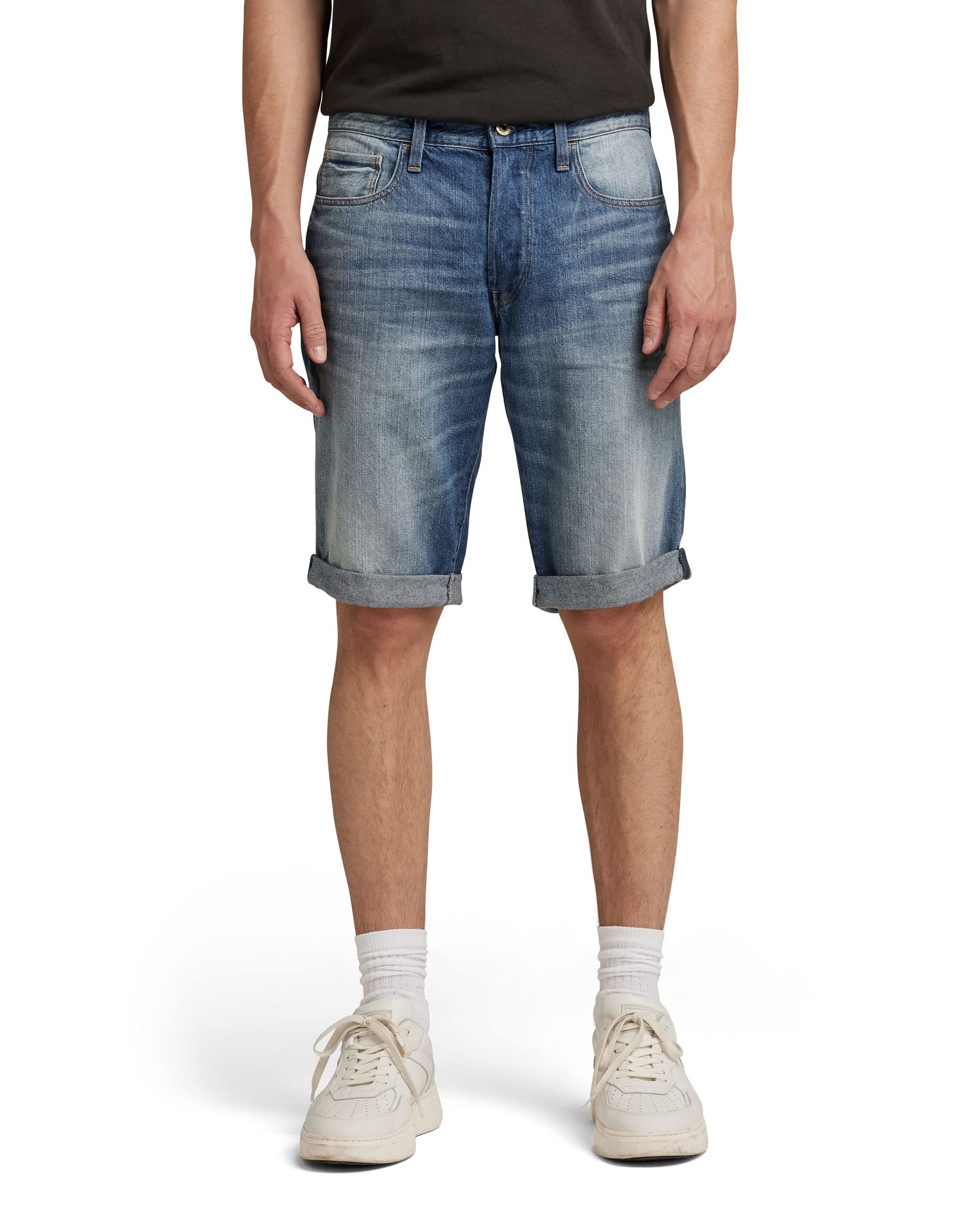 G-STAR RAW Herren 3301 Short, Blau (medium aged D07432-8973-071), 29