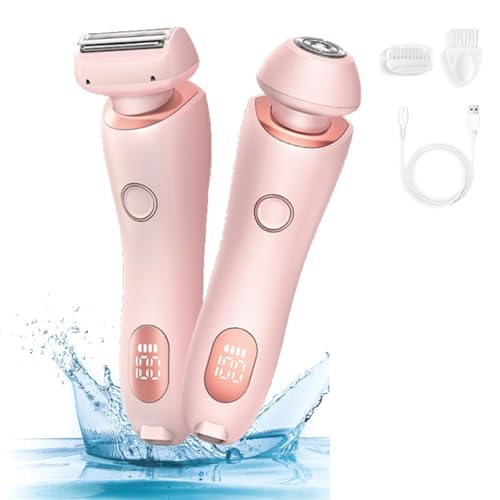 Epilierer, schmerzfreie Haarentfernung, 2-in-1, elektrischer Rasierer für Damen, Bikini-Trimmer für Schamhaar, nass und trocken, A