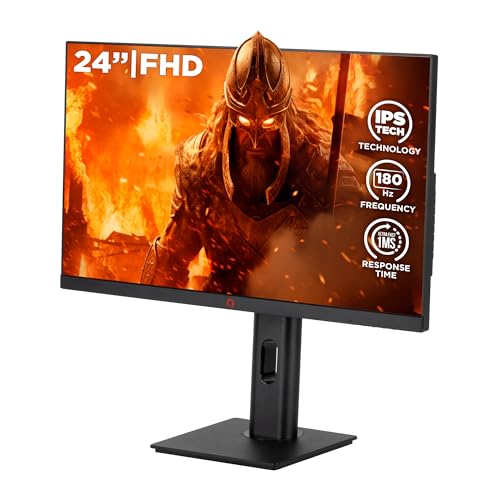 Konix Nova Gaming-Monitor 24" für PC, PS4, PS5, Switch, Xbox - Full HD 1080 px - 180 Hz - 1 ms - FreeSync - HDMI - DisplayPort - IPS - Panel