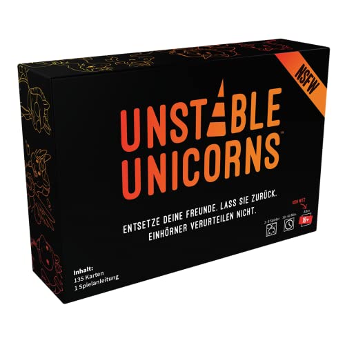 Unstable Games | Unstable Unicorns NSFW | Partyspiel | Kartenspiel | 2-8 Spieler | Ab 18+ Jahren | 30-60 Minuten | Deutsch