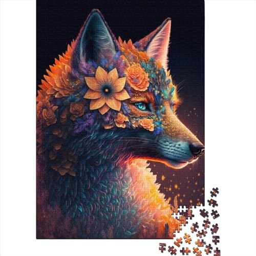 Fantasy Strange Wolf für Erwachsene, 1000-teiliges Puzzle, 1000-teiliges Puzzle für Erwachsene und Teenager, Holzpuzzle für Erwachsene und Teenager (29,53 x 19,69 Zoll)