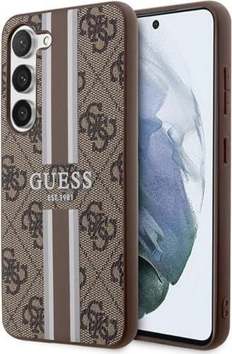 Guess 4G Stripe Case für Samsung Galaxy S23+ - brown (GUHCS23MP4RPSW)