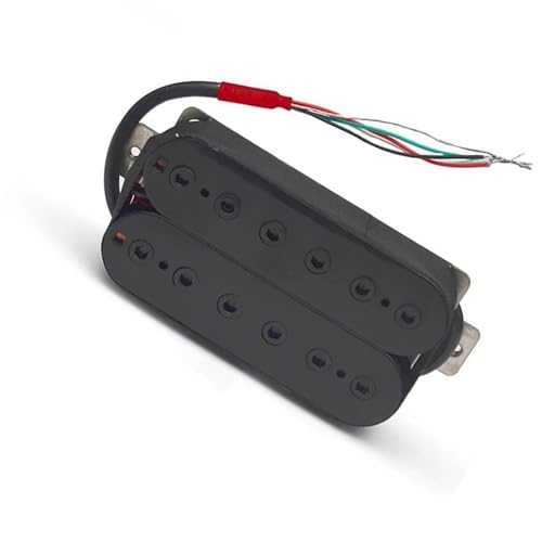 Gitarren-Tonabnehmer Vintage Humbucker Pickup Double Coil E-Gitarre Bridge Pickup Schwarz Gitarrenteile Warmer Sound Schwarz (Color : Neck 50MM)