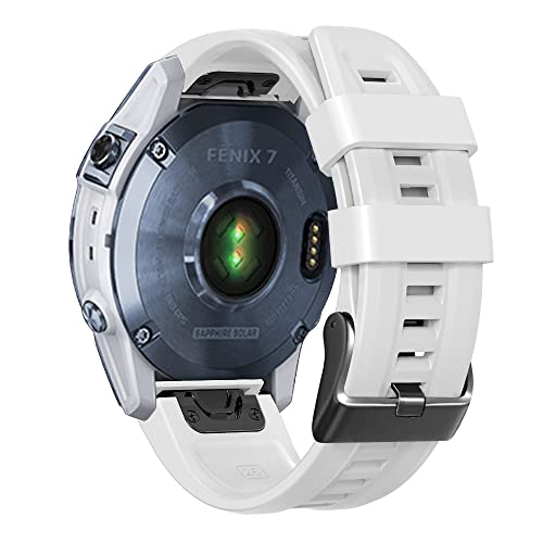 NEYENS 26 22 mm Silikon-Schnellverschluss-Uhrenarmband für Garmin Fenix 7X 6X 5X 3HR Watch Easyfit Armband für Fenix 7 6 5 Watch, 22mm Fenix EPIX, Achat