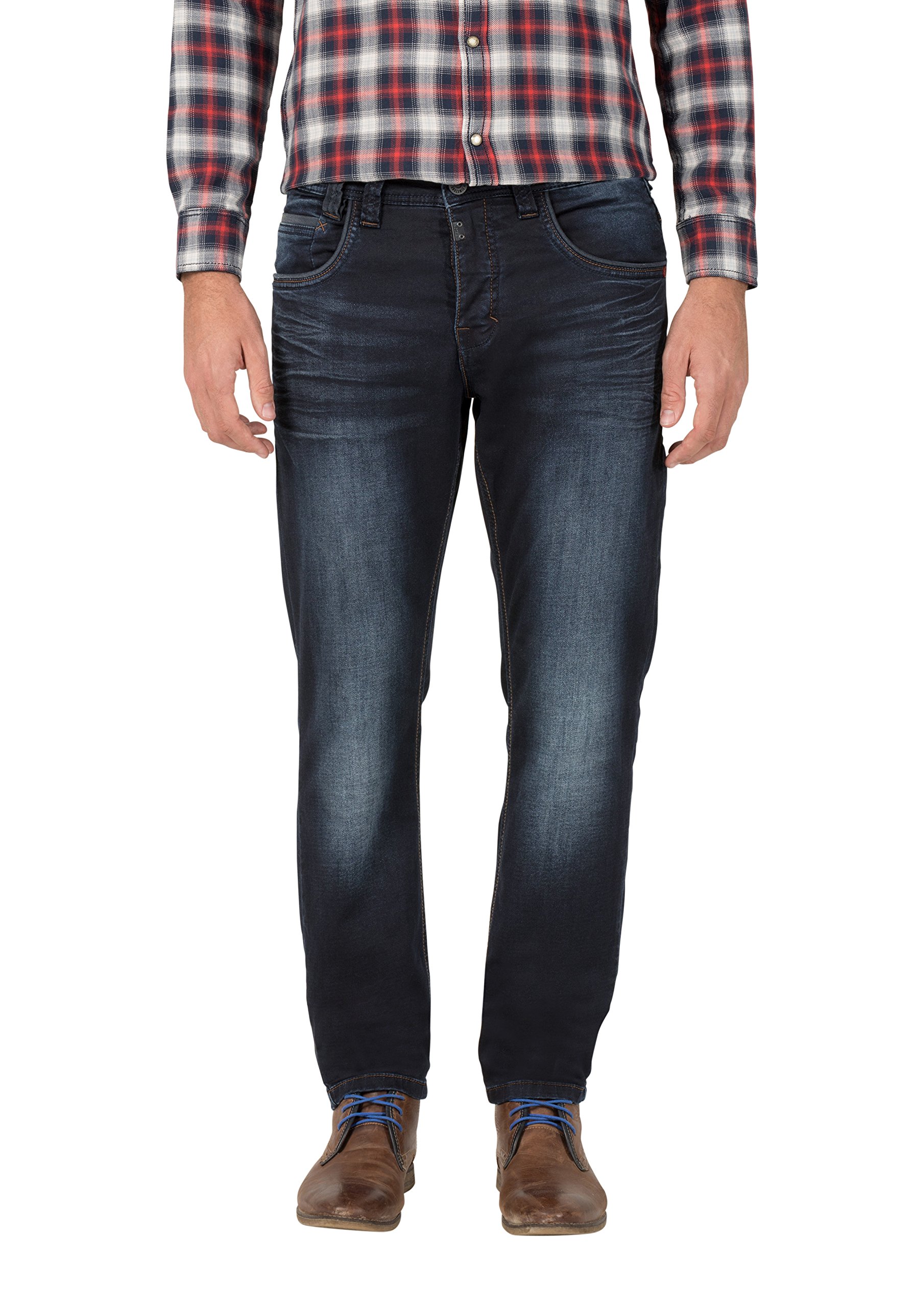 Timezone Herren Regular GerritTZ Straight Jeans, Blau (Indigo Rough Wash 3200), W31/L34