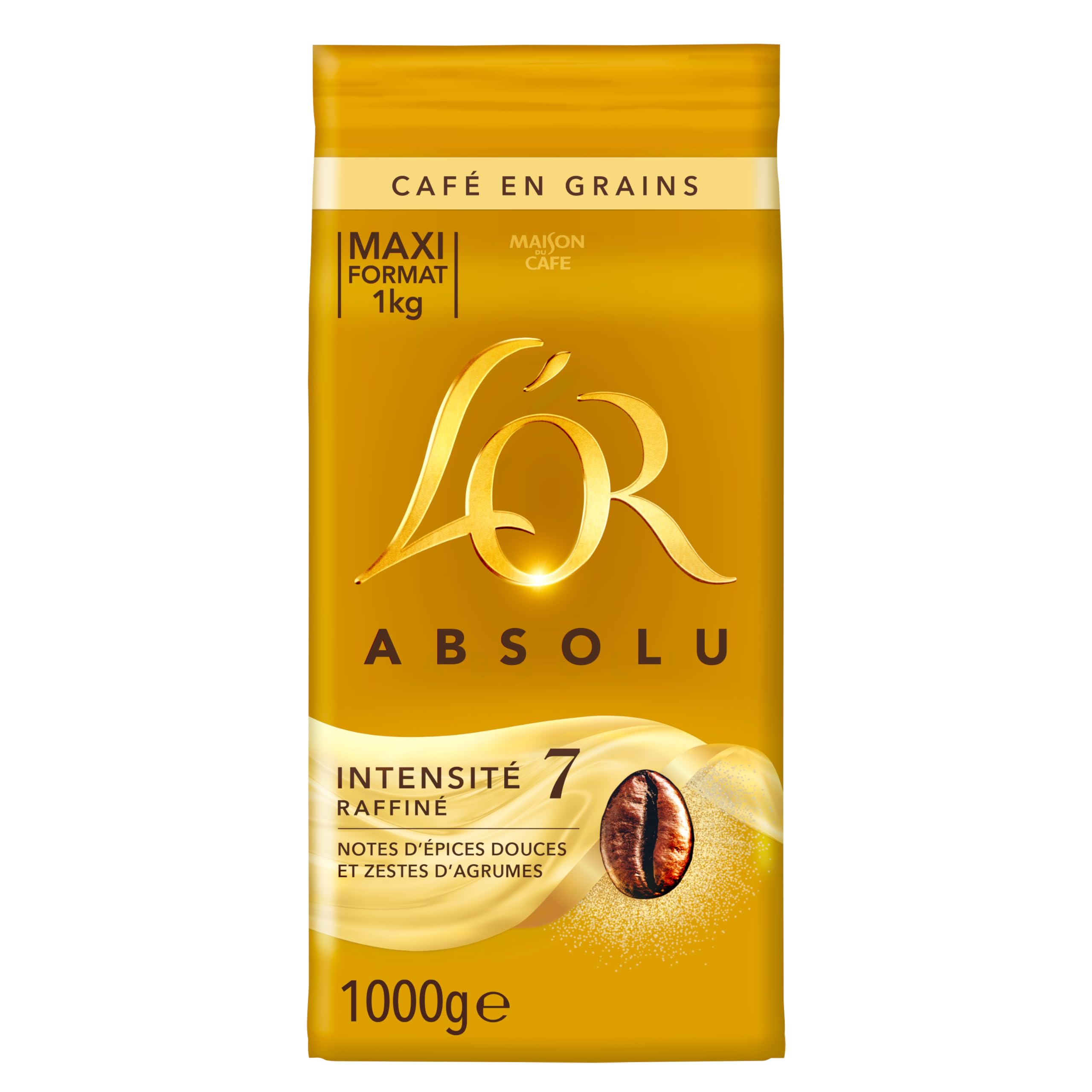 L'Or Café Grains Absolu 4kg - 4 Packungen à 1kg