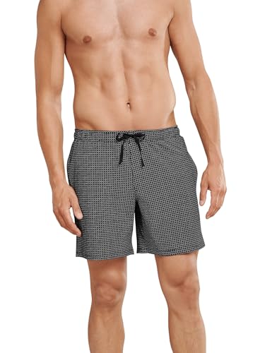 Schiesser Herren Mix & Relax Long Boxer Schlafanzughose, Schwarz (Schwarz-Gem. 006), Medium (Herstellergröße: 050)