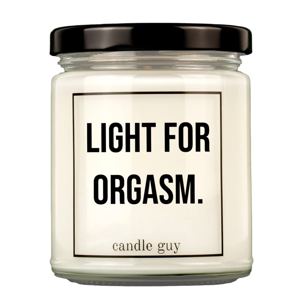 candle guy Duftkerze | Light for orgasm. | Handgemacht aus 100% Sojawachs | 70 Stunden Brenndauer