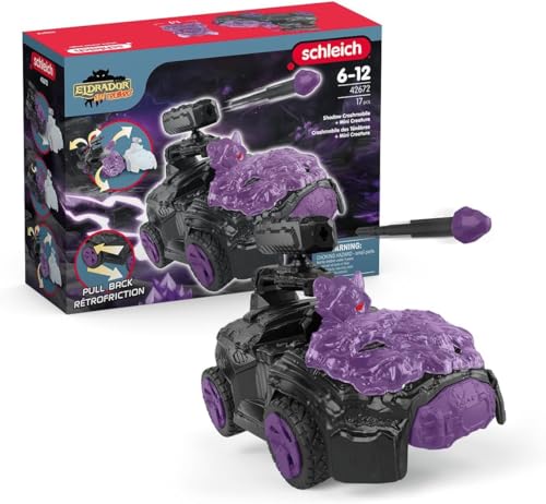 Schleich 42672 Schatten-Crashmobil mit Mini Creature, ab 7 Jahren, ELDRADOR Creatures - Spielset, 17 Teile