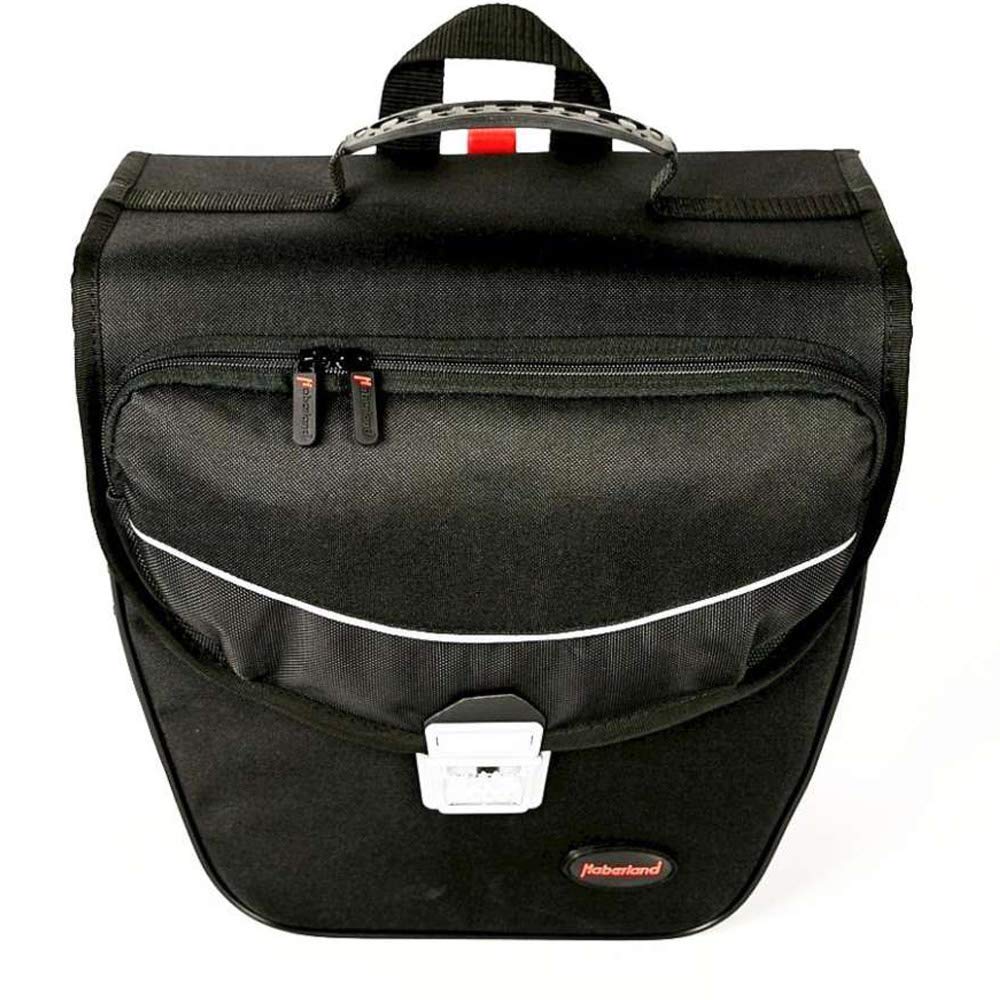 Haberland Unisex – Erwachsene Touring 6000 Gepäckträgertaschen, Schwarz, 16 Liter