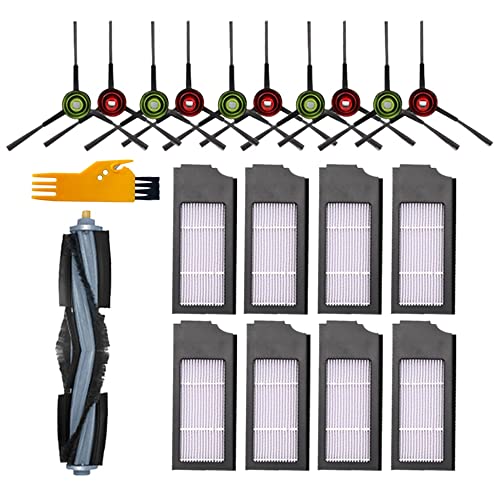 Seprendi 20 St¨¹Cke Ersatzteile f¨¹r Deebot T10/T10 Turbo Staubsauger Hepa Filter Hauptseitenb¨¹Rste Haushaltsreinigung