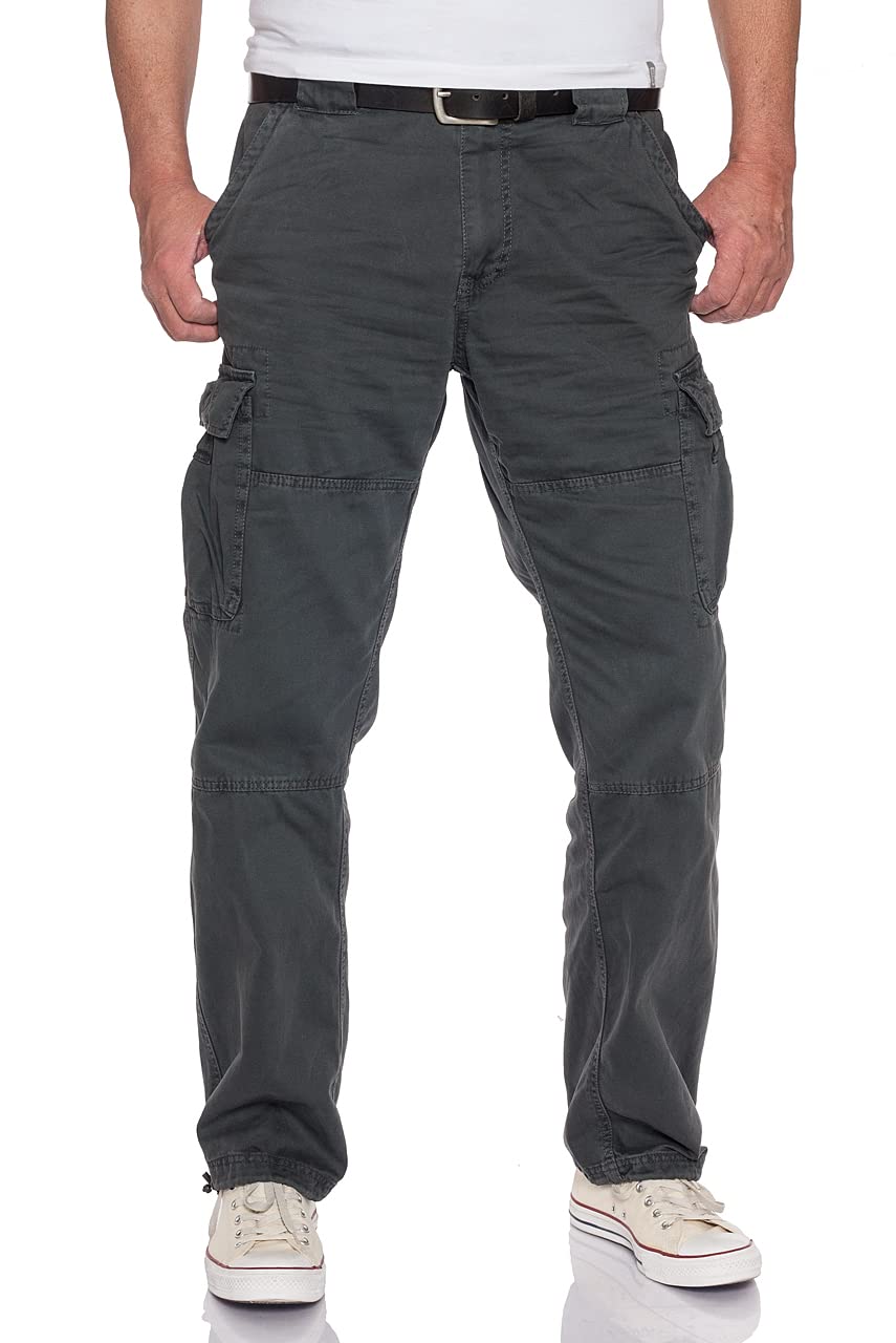 Jet Lag Herren Cargohose 21-753 Long Outdoor Seitentaschen Männerhose, Farbe:Urban Chic, Größe:5XL