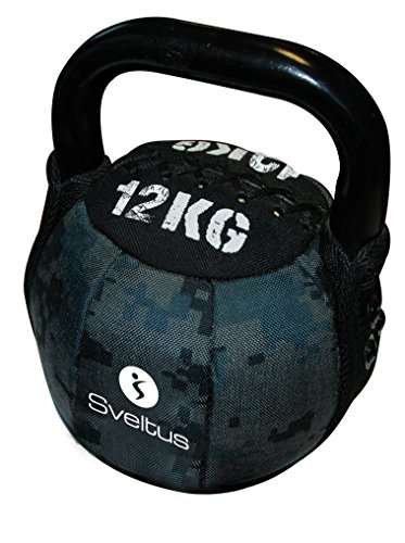 Sveltus Soft Kettlebell 12 Kg schwarz Krafttraining Muskeltraining Gewichte