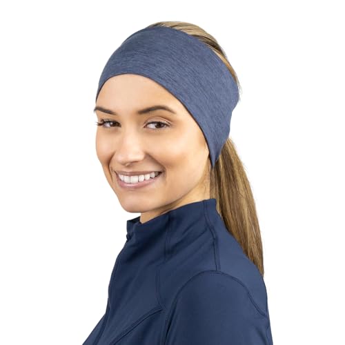 TrailHeads Damen Running Stirnband | Sport Stirnbänder für Damen - Heather Navy