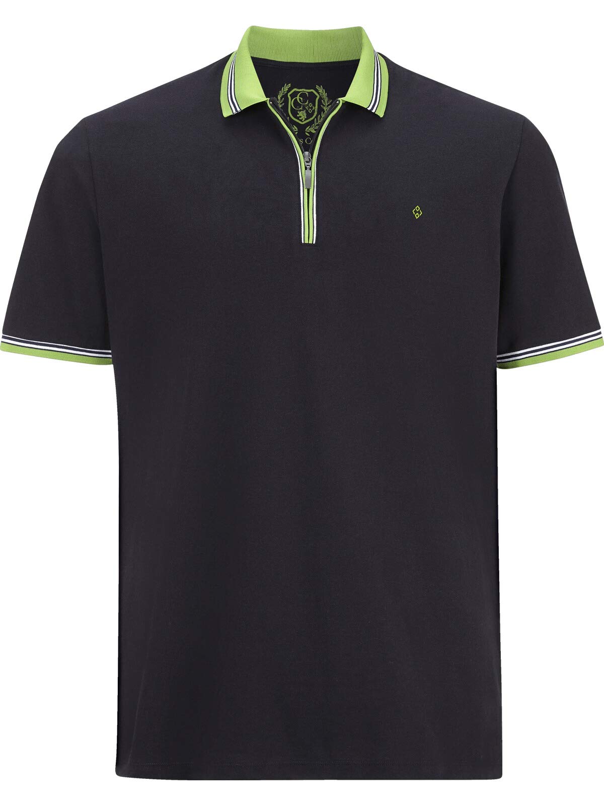 Charles Colby Herren Poloshirt Earl Pat dunkelblau L - 52/54