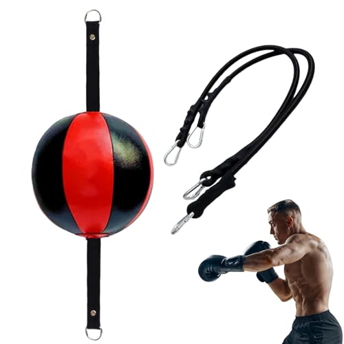 Punching Ball, Doppelend-Stanzball, Ausweichen Speed ​​Bag Fitnessstudio, erstaunlicher Boxsack, Ausweichsack, Boxtrainingsgerät, robustes Zubehör d