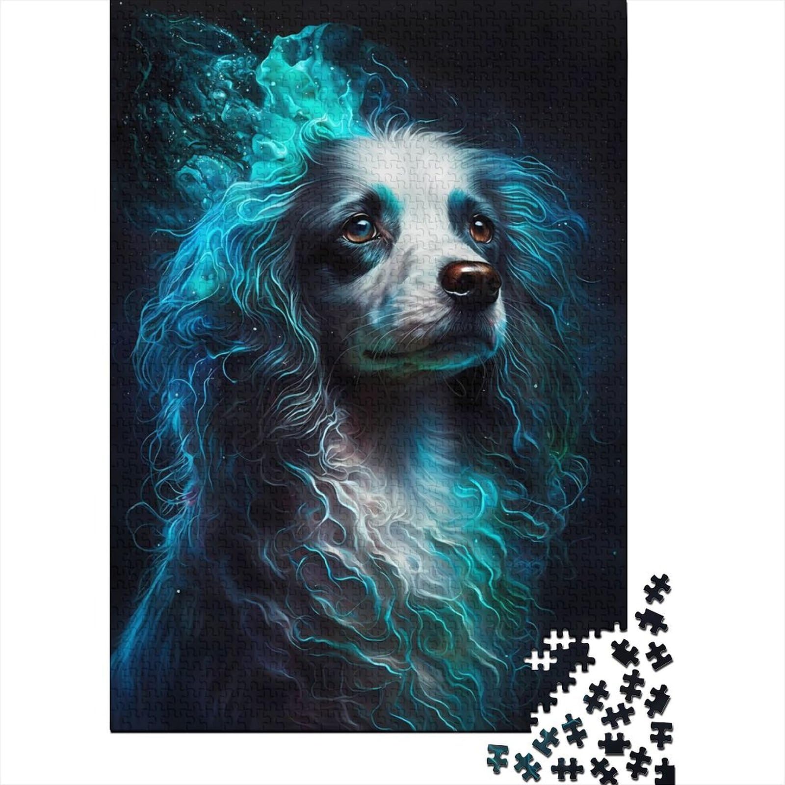 Pudelhund Visionary Fun Puzzle für Erwachsene 1000 Teile 1000 Teile Puzzle für Erwachsene Stressabbau Staycation Zeit totschlagen 75x50cm