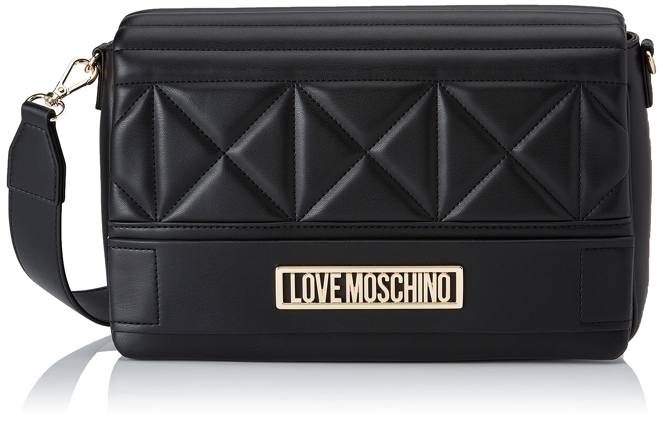 Love Moschino Damen Borsa Soft Pu Nero Umhngetasche, Schwarz