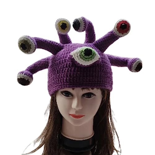 Handgefertigter Oktopus-Augenhut für Mädchen, widerstandsfähig, Tier-Cosplay-Hut, weiblich, Selfie-Party, Kopfbedeckung