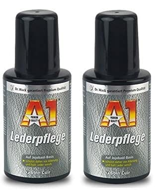 A1 PRAKTISCHES Set 2 x 250ml Dr WACK Premium LEDERPFLEGE Lederschutz auf Jojobaöl-Basis