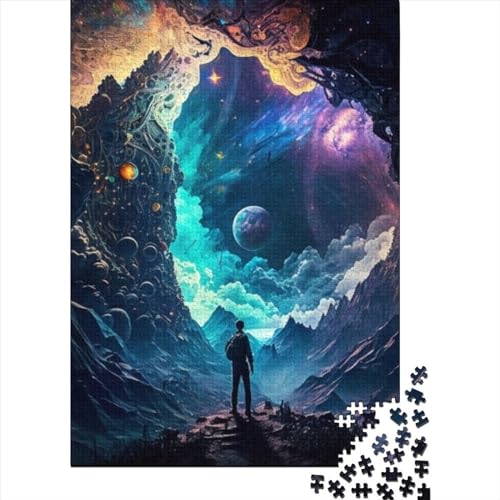 1000-teiliges Puzzle für Erwachsene Teenager. Alien Planet Puzzle für Erwachsene und Teenager als Weihnachts- und Geburtstagsgeschenk für Erwachsene und Teenager (Größe: 75 x 50 cm)