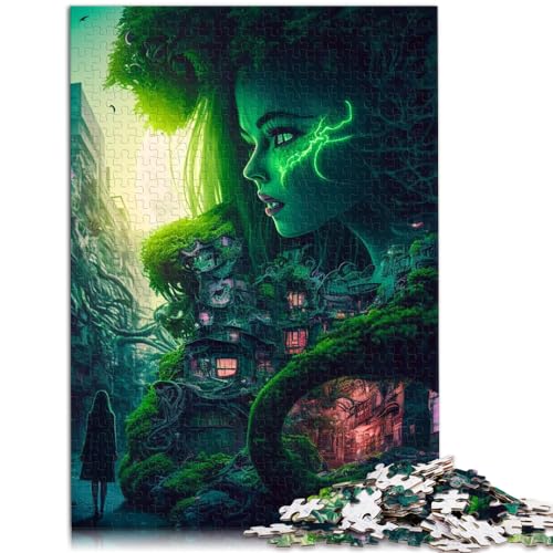 Puzzle für Verde Chaotica, Puzzle für Erwachsene, 1000 Teile, Holzpuzzle, jedes Teil ist einzigartig – anspruchsvolles, unterhaltsames Familienspiel, 1000 Teile (50 x 75 cm)