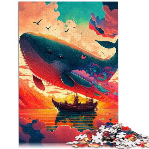 Puzzle für Wale – Reisepuzzle für Erwachsene, 1000 Holzpuzzles, Lernspiel, jedes Teil ist einzigartig – anspruchsvolles, unterhaltsames Familienspiel (50 x 75 cm)