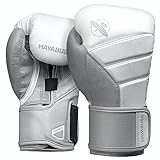 Hayabusa T3 Boxhandschuhe Boxhandschuhe Damen Herren - Weiß/Grau, 14oz