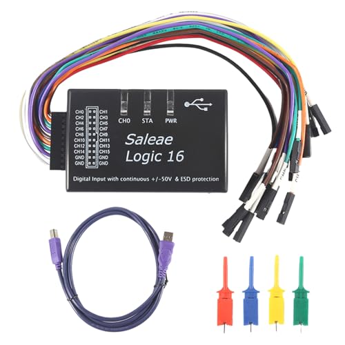 QRONCES Logic16 USB Logics Analysator Hochgeschwindigkeits Datensammler 16 Kanäle 100 M Rate Unterstützt Mehrere Systeme Und Mehrere Kanäle