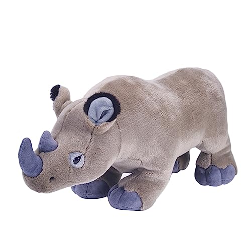 DANAIM 20-Zoll-Nashorn-Puppe, Plüschtier, Graues Nashorn, Stofftier, Wildtiere, Puppen, Kinderkissen, Dekorative Geschenke for Kinder, Geburtstag, Weihnachten