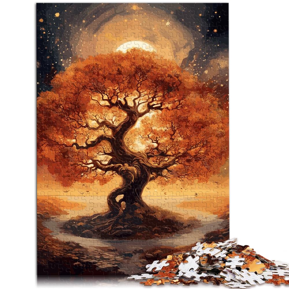 Puzzle für den kosmischen Baum des Lebens, 1000 Teile, Puzzle für Erwachsene, Geschenke, Holzpuzzle mit passendem Poster und Wissensblatt, 1000 Teile (50 x 75 cm)