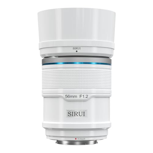 SIRUI Sniper 56 mm Autofokus-Objektiv, F1.2 Weitwinkel-APS-C Kameraobjektiv (X-Halterung, weiß)