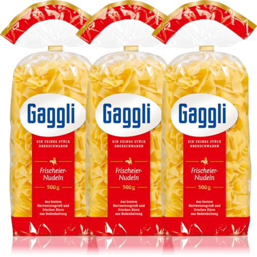 Gaggli Bandnudeln breit pasta nudeln 500 gramm x 3 Stück