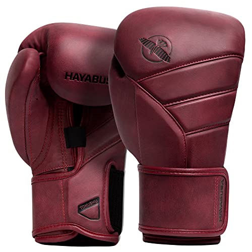 Hayabusa T3 Kanpeki LX Boxhandschuhe aus italienischem Leder (Crimson, 12oz)