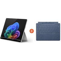 Microsoft Surface Pro (11. Generation) 13" OLED 2in1 Platin Snapdragon® X Elite 16GB RAM 512GB SSD Win11 ZIA-00004 inkl. Saphir Keyboard SL