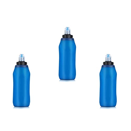 SICOSALT 3 Stücke 500 Ml Wasser Filter Flasche Wasser Filter Stroh Weiche Faltbare Draussen Gefilterte Wasser Tasche für Sport Camping Wandern Radfahren