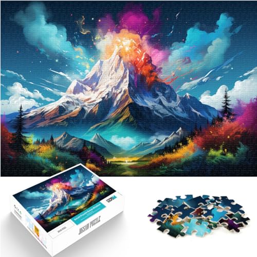 Puzzles, Geschenke, Spielzeug, Schöne und wundervolle Landschaftskunst, Puzzles für Erwachsene, 1000-teiliges Holzpuzzle, Geburtstagsgeschenk, Geschenke für 1000 Teile (50 x 75 cm)