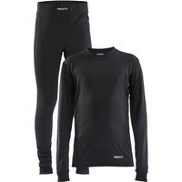 Craft - Kid's Core Dry Baselayer Set - Kunstfaserunterwäsche Gr 134/140 schwarz