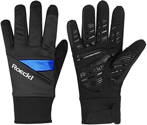 Roeckl Reichenthal Jr. Kinder Winter Fahrrad Handschuhe lang schwarz/blau 2023: Größe: 6