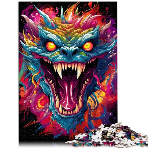 Spielzeug-Puzzle, farbenfrohes Monster, 1000-teiliges Puzzle für Erwachsene, lustiges Puzzle für die ganze Familie, interessante Puzzles zur Stressreduzierung (50 x 75 cm)