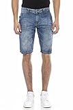 Cipo & Baxx Herren Jeans Shorts Basic Denim Kurze Hose Bermuda Sommer Capri Freizeit CK217 Blau 29