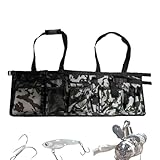 Nbhuiakl Angel-Eimer-Tasche | Angelausrüstungstasche | Multi-Pocket-Angeleimer-Werkzeug-Organizer, Angeleimer-Werkzeugtasche, stabiles Angelzubehör für 1,8 l Eimer, Schwarz , Refer to description,