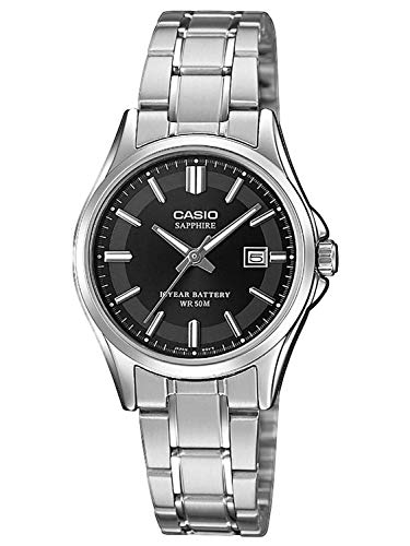 CASIO Damen Analog Quarz Uhr mit Edelstahl Armband LTS-100D-1AVEF