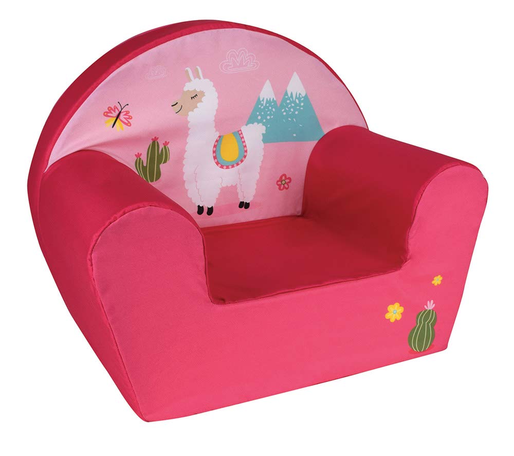 Fun House 713166 Lama Sessel für Kinder, Herkunft Frankreich, Rosa